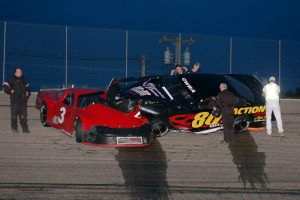 A spinout led to a caution with 18 laps to go. (Blaser Photography)