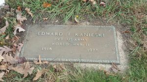The grave of Edward Kanieski, located at Forest Hill Cemetery. (City Times Photo)