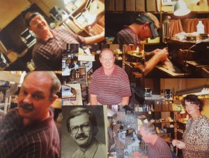 A photo collage of owner and jeweler Randy Carpenter. (Courtesy Schmidt's Jewelers)
