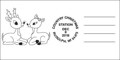 Rudolph Holiday Stamp
