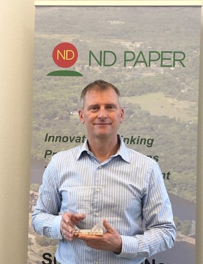 Innovative Business of the Year - ND Paper - Accepting David Falk